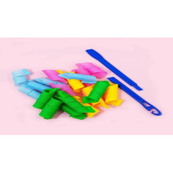 Leverag Circle Diy Hair Styling Roller Pink/Blue/Green