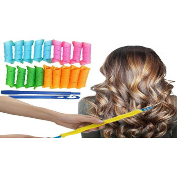 Leverag Circle Diy Hair Styling Roller Pink/Blue/Green