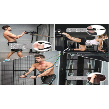 Dbt 12-Piece Exercise Fitness Resistance Bands Set