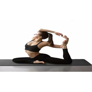 Balancefrom Go Yoga All Purpose Anti-Tear Exercise Yoga Mat With Carrying Strap 61.5 x 10 x 10cm