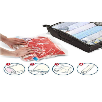 Vacuum Storage Organizer, White/Blue, 500 x 700 mm