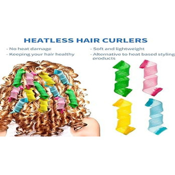 Magic Leverag 18-Piece Hair Roller Set Pink/Green/Blue Colour