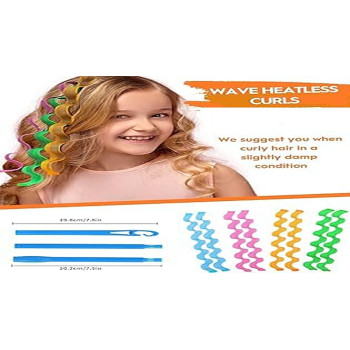 Magic Leverag 18-Piece Hair Roller Set Pink/Green/Blue Colour