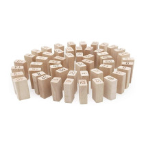Wooden Toys 48-Piece Large Layers Stacking Blocks