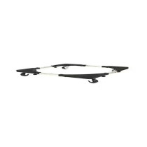 Leostar Stainless Steel Refrigerator Stand Black/White, 70 x 70 Cm