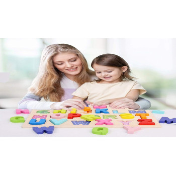 Wooden Alphabet Puzzle Board
