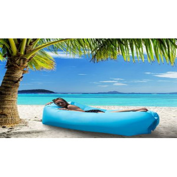 Self Inflating Blow Air Bed Nylon Blue Colour 260 x 70Centimeter