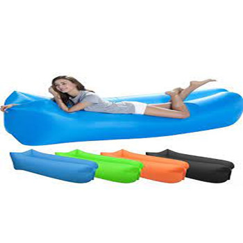 Self Inflating Blow Air Bed Nylon Blue Colour 260 x 70Centimeter