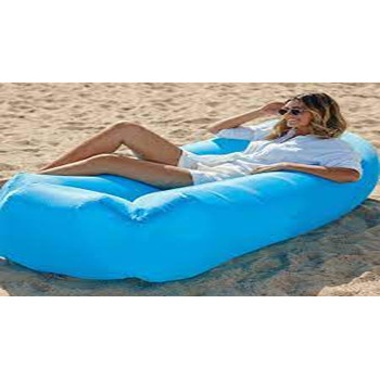 Self Inflating Blow Air Bed Nylon Blue Colour 260 x 70Centimeter