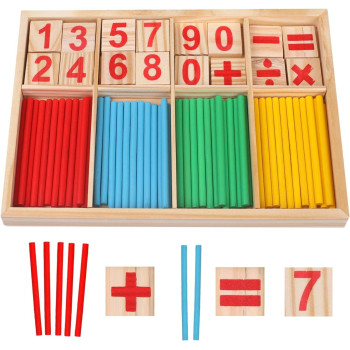 72-Piece Wooden Counting Sticks Set E-57000187