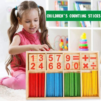 72-Piece Wooden Counting Sticks Set E-57000187