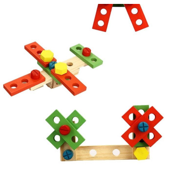 Beauenty Wooden Kids Tool Box