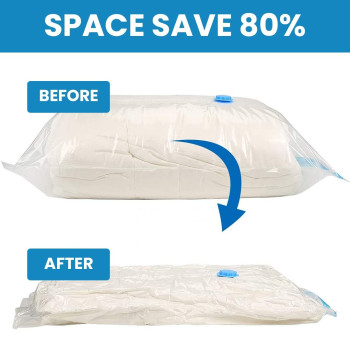 Space Saver Vacuum Seal Storage Bag Clear/Blue