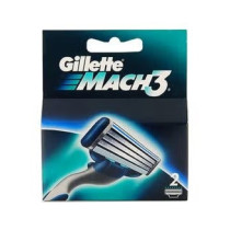 Gillette Pack Of 2 Mach3 Razor Refill Cartridges Blue/Silver