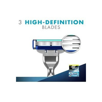 Gillette Pack Of 2 Mach3 Razor Refill Cartridges Blue/Silver