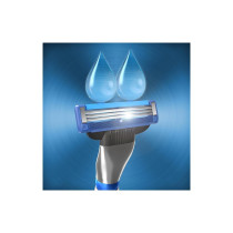 Gillette Pack Of 2 Mach3 Razor Refill Cartridges Blue/Silver