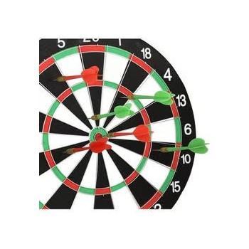 Dart Board Game With 6 Darts And Instruction Manual 15 Inch