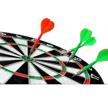 Dart Board Game With 6 Darts And Instruction Manual 15 Inch