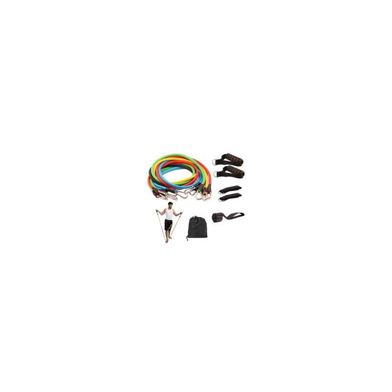11-Piece Resistance Fitness Band Set 620Grams