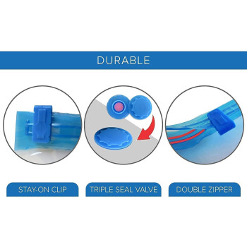 Vacuum Seal Storage Bag Clear/Blue Colour