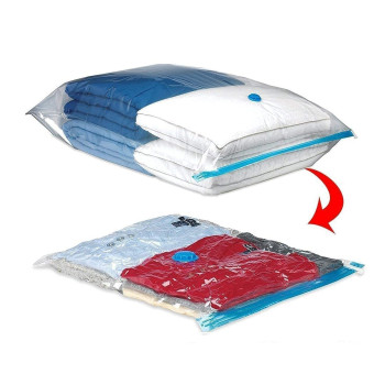 Vacuum Seal Storage Bag Clear/Blue Colour