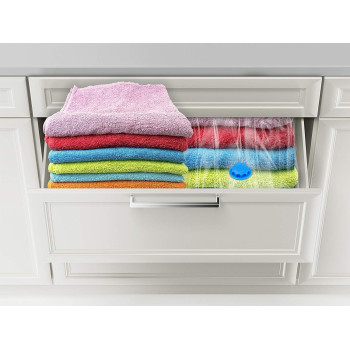 Vacuum Seal Storage Bag Clear/Blue Colour