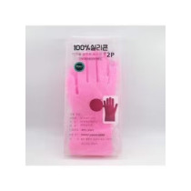 Inew Magic Silicone Gloves With Wash Scrubber Pink 35.7 x 16.5Centimeter