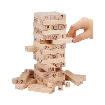 Magicwand 58-Piece Wooden Stacking Block Set