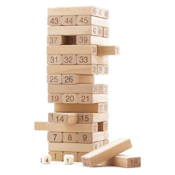 Magicwand 58-Piece Wooden Stacking Block Set