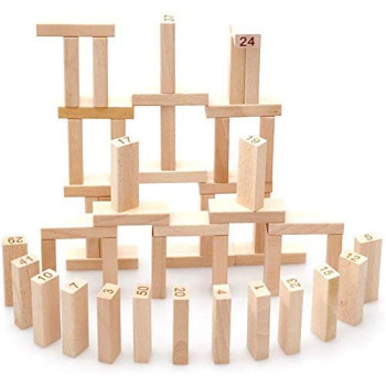 Magicwand 58-Piece Wooden Stacking Block Set
