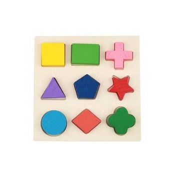 Yosoo Colorful Wooden Geometry Matching Puzzle