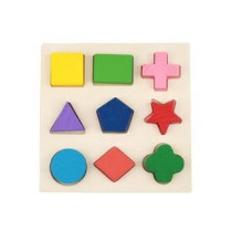 Yosoo Colorful Wooden Geometry Matching Puzzle
