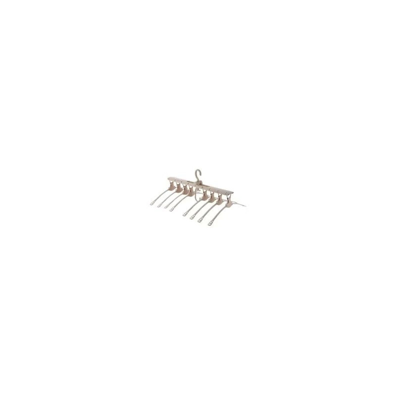 8-In-1 Foldable Hanger Organizer Beige Colour