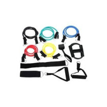 12-Piece Elastic Fitness Resistance Bands Set