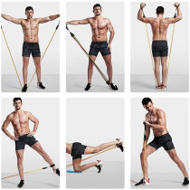 12-Piece Elastic Fitness Resistance Bands Set