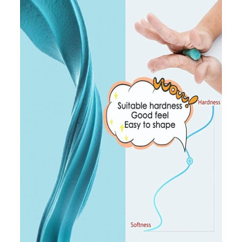 12-Piece Clay Box Multicolour For Art And Craft Materials And Activities With Clay Modelling Tools For Boys Girls And Kids