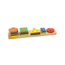 Viga Wooden Geometric Block Sorter
