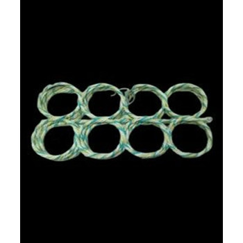 28-Loop Scarf Fabric Holder Hanger Multicolour 5.2 x 35cm