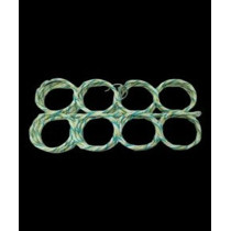 28-Loop Scarf Fabric Holder Hanger Multicolour 5.2 x 35cm