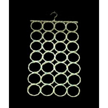28-Loop Scarf Fabric Holder Hanger Multicolour 5.2 x 35cm
