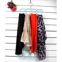28-Loop Scarf Fabric Holder Hanger Multicolour 5.2 x 35cm