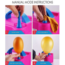 Heavy Duty Balloons Blowing Machine Pink Colour