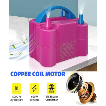 Heavy Duty Balloons Blowing Machine Pink Colour