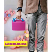 Heavy Duty Balloons Blowing Machine Pink Colour