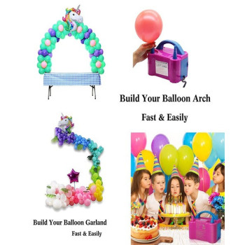 Heavy Duty Balloons Blowing Machine Pink Colour