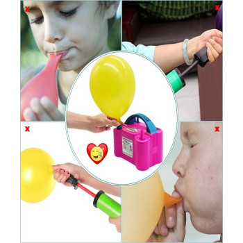 Heavy Duty Balloons Blowing Machine Pink Colour