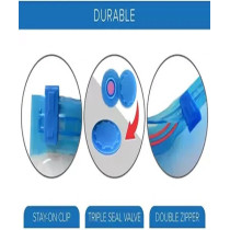 6-Piece Vacuum Storage Bag With Suction Pump Multicolour 70 x 100cm