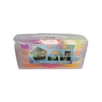 12-Piece Glow In The Dark Clay Toy Set