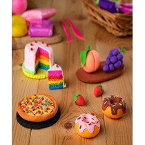 12-Piece Glow In The Dark Clay Toy Set