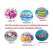 Portable Electric Air Pump Black 10.5 x 10.2 x 10.3cm